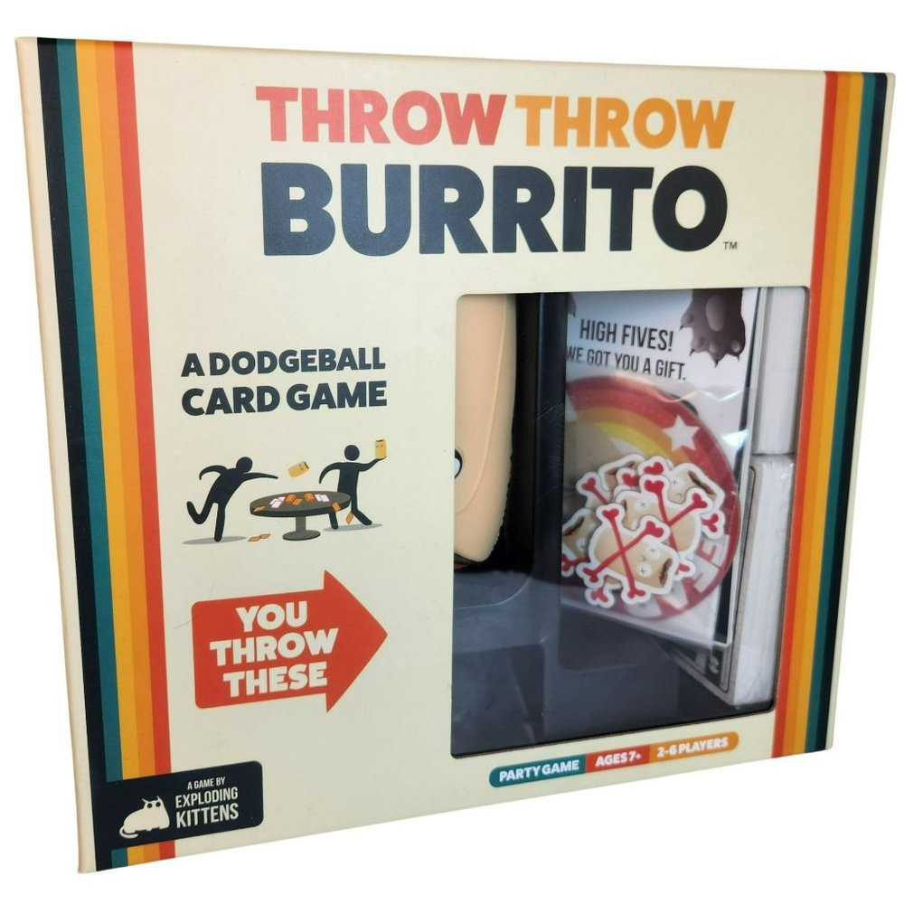 Throw Throw Burrito by Exploding Kittens - A Dodgeball Card Game - 2-6 Players